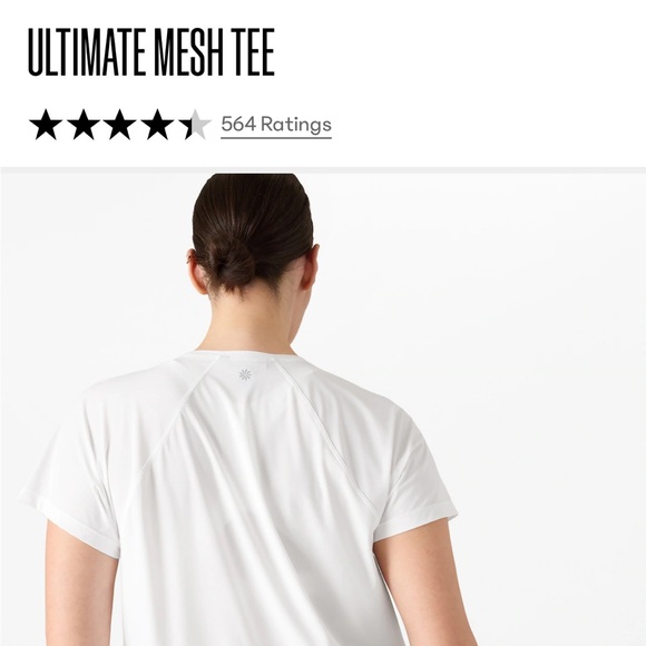 Athleta Mesh Tee NWOT Pink - Picture 4 of 5